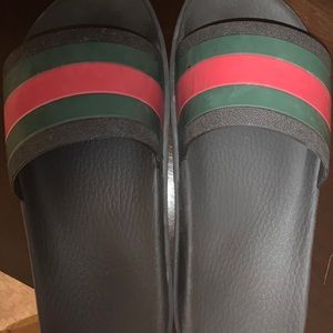 Black Gucci Slides mountain climbers